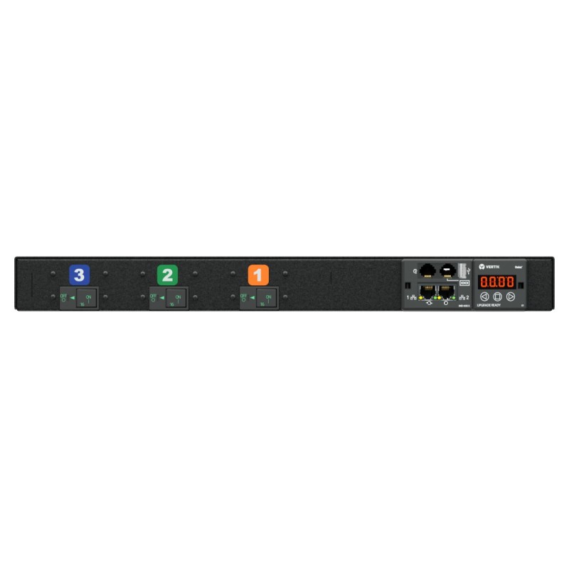 Vertiv UI30024 rozdzielacz zasilania PDU 12 x gniazdo sieciowe 1U Czarny