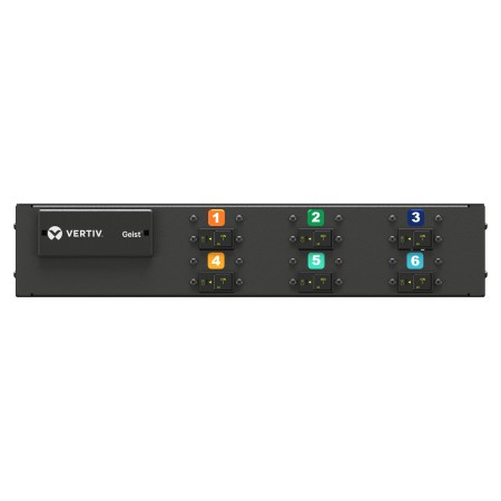 Vertiv U1071L rozdzielacz zasilania PDU 18 x gniazdo sieciowe 2U Czarny