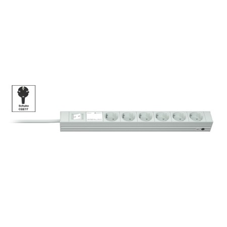 Vertiv Knürr 03.302.006.1 rozdzielacz zasilania PDU 6 x gniazdo sieciowe 1U Brązowy, Biały