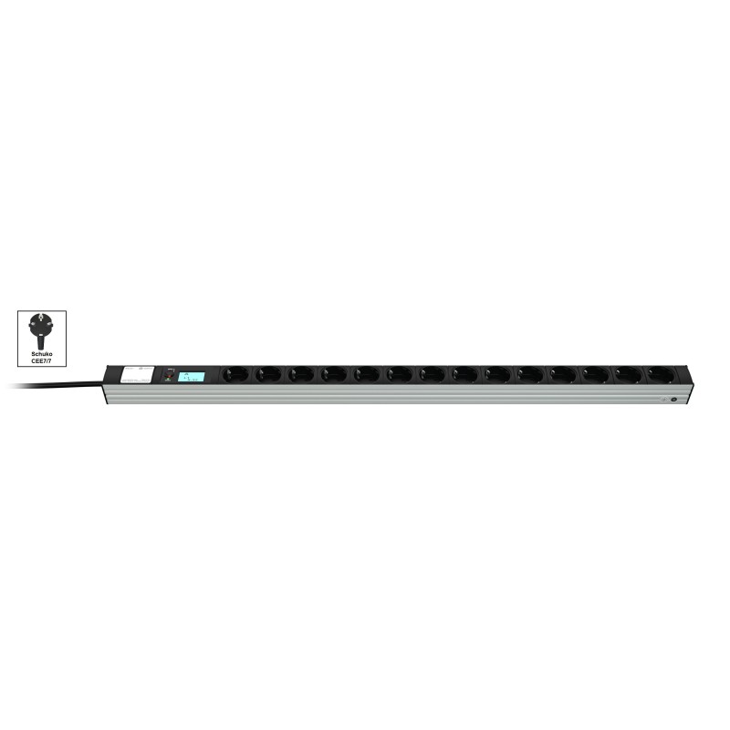 Vertiv Knürr 033060141 rozdzielacz zasilania PDU 14 x gniazdo sieciowe 0U Czarny, Szary