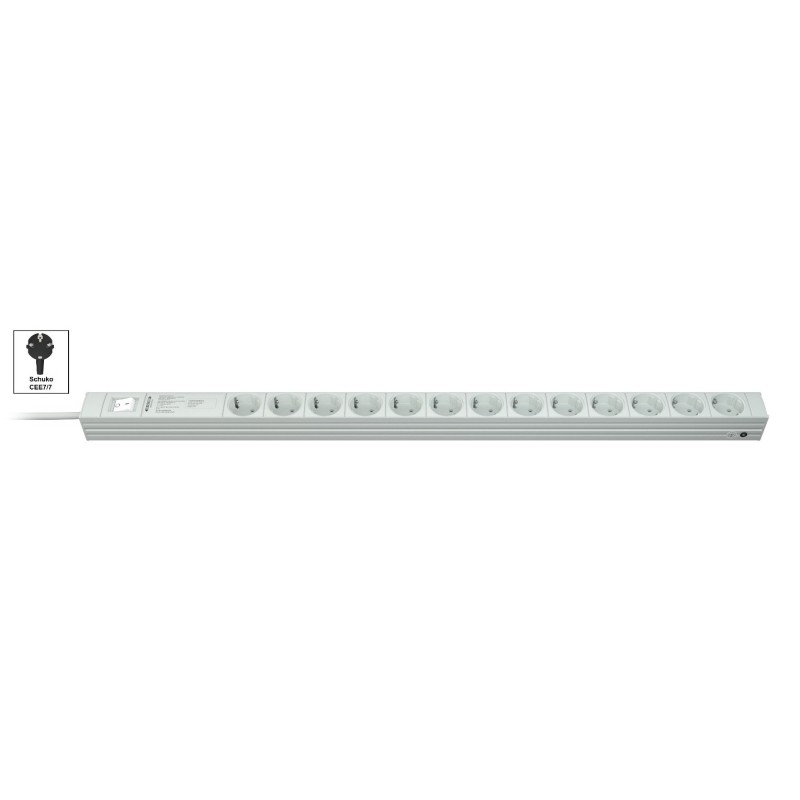 Vertiv Knürr Di-Strip rozdzielacz zasilania PDU 13 x gniazdo sieciowe 1U Czarny, Szary