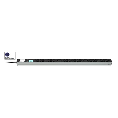 Vertiv Knürr 036068201 rozdzielacz zasilania PDU 20 x gniazdo sieciowe 0U Czarny, Szary