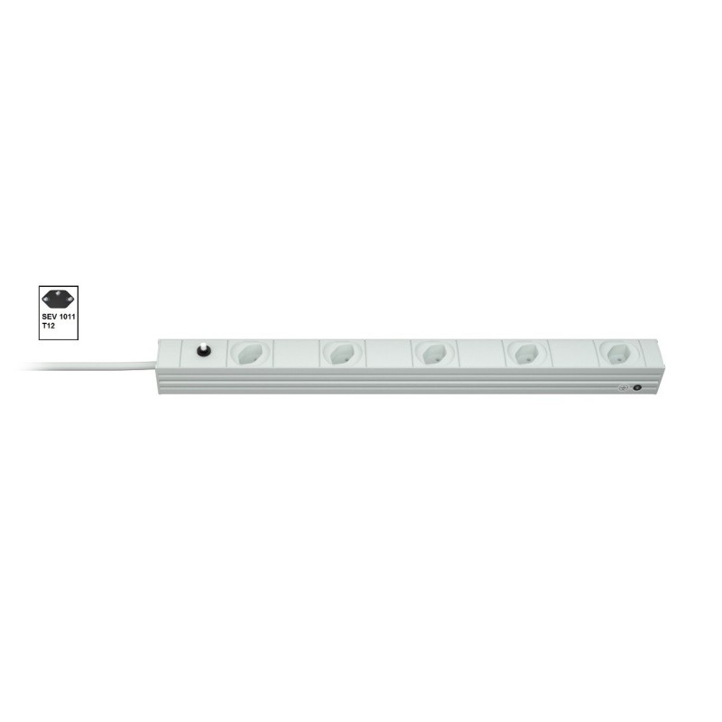 Vertiv Knürr 03.701.055.1 rozdzielacz zasilania PDU 5 x gniazdo sieciowe 1U Szary