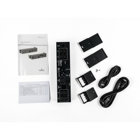 Vertiv 2U MicroPod External maintenance Bypass rozdzielacz zasilania PDU 19 x gniazdo sieciowe Czarny