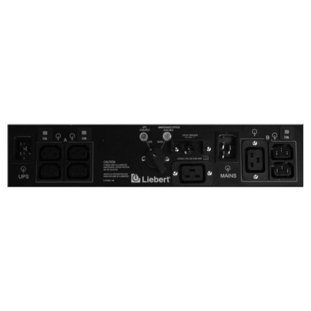 Vertiv MP2-220L rozdzielacz zasilania PDU 4 x gniazdo sieciowe 2U Czarny