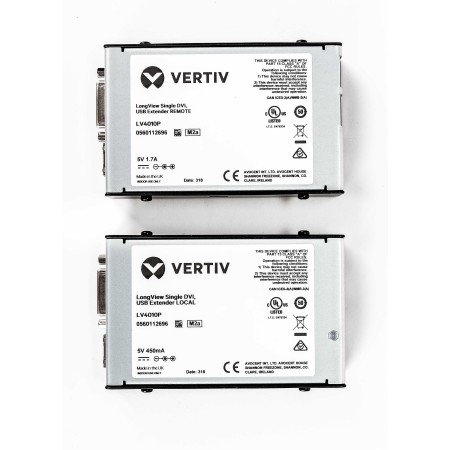 Vertiv Avocent LV4010P-202 przedłużacz KVM Nadajnik i odbiornik