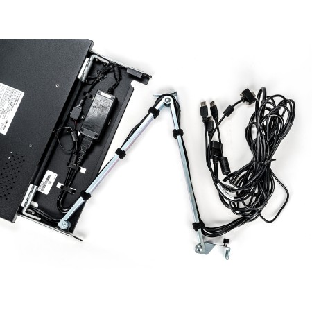 Vertiv Avocent LRA185KMM-205 konsola rackowa 48,3 cm (19") 1366 x 768 px Plastik, Stal Czarny 1U