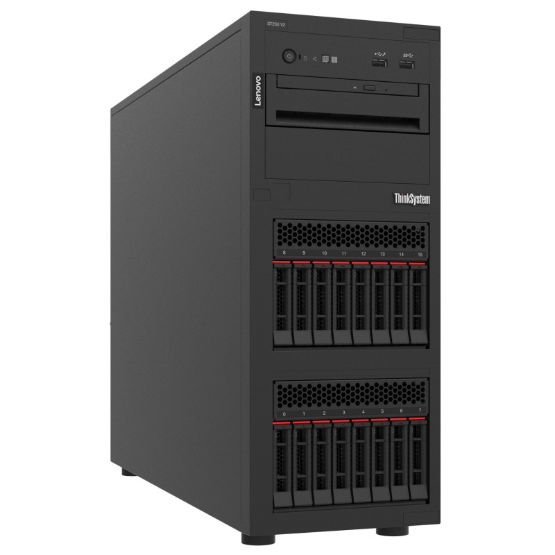 Lenovo ThinkSystem ST250 V2 serwer Tower Intel Xeon E E-2356G 3,2 GHz 32 GB DDR4-SDRAM 750 W