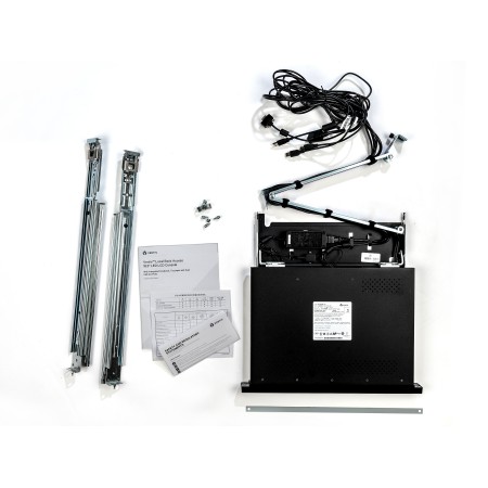 Vertiv Avocent LRA185KMM-001 konsola rackowa 48,3 cm (19") 1366 x 768 px Plastik, Stal Czarny 1U