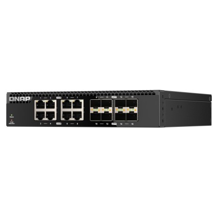 QNAP QSW-3216R-8S8T łącza sieciowe Nie zarządzany L2 10G Ethernet (100/1000/10000) Czarny