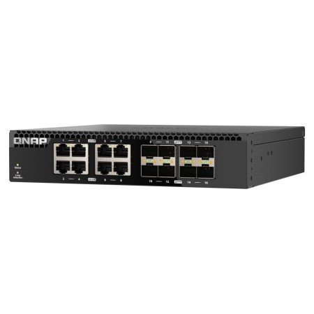 QNAP QSW-3216R-8S8T łącza sieciowe Nie zarządzany L2 10G Ethernet (100/1000/10000) Czarny