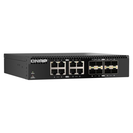 QNAP QSW-3216R-8S8T łącza sieciowe Nie zarządzany L2 10G Ethernet (100/1000/10000) Czarny