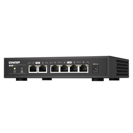 QNAP QSW-2104-2T łącza sieciowe Nie zarządzany 2.5G Ethernet (100/1000/2500) Czarny