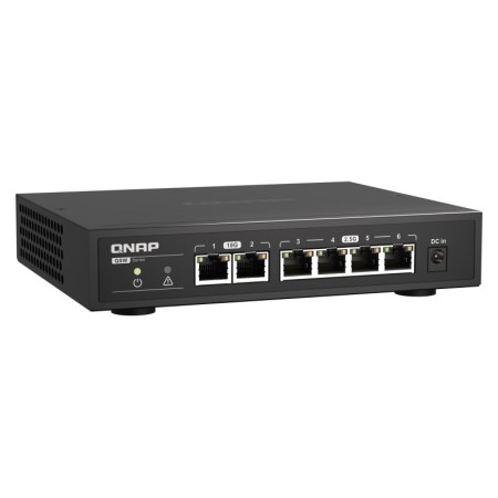 QNAP QSW-2104-2T łącza sieciowe Nie zarządzany 2.5G Ethernet (100/1000/2500) Czarny