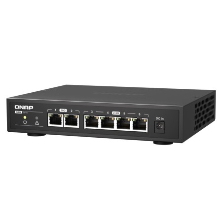 QNAP QSW-2104-2T łącza sieciowe Nie zarządzany 2.5G Ethernet (100/1000/2500) Czarny