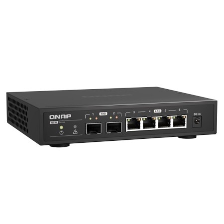 QNAP QSW-2104-2S łącza sieciowe Nie zarządzany 2.5G Ethernet Czarny