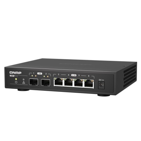 QNAP QSW-2104-2S łącza sieciowe Nie zarządzany 2.5G Ethernet Czarny