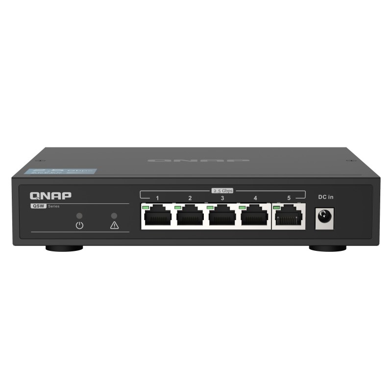 QNAP QSW-1105-5T łącza sieciowe Nie zarządzany Gigabit Ethernet (10/100/1000) Czarny