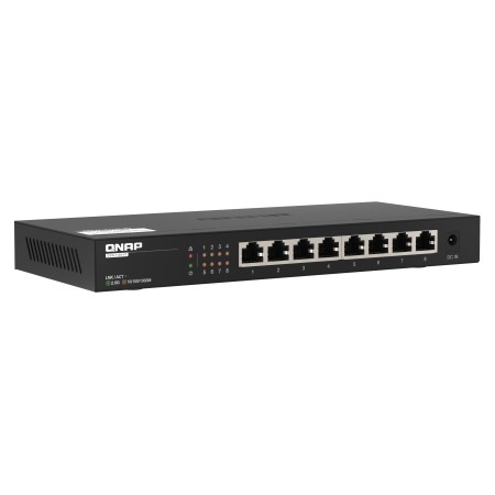 QNAP QSW-1108-8T łącza sieciowe Nie zarządzany 2.5G Ethernet (100/1000/2500) Czarny