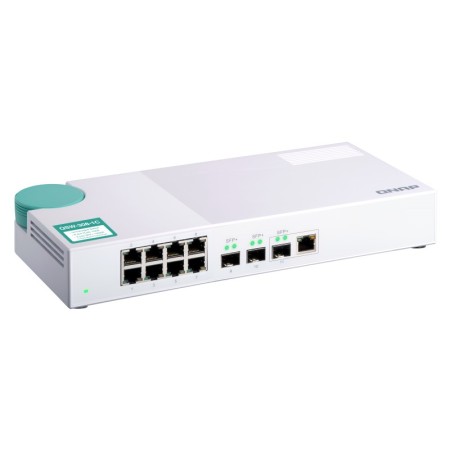 QNAP QSW-308-1C łącza sieciowe Nie zarządzany Gigabit Ethernet (10/100/1000) Biały