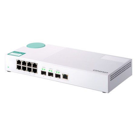 QNAP QSW-308-1C łącza sieciowe Nie zarządzany Gigabit Ethernet (10/100/1000) Biały