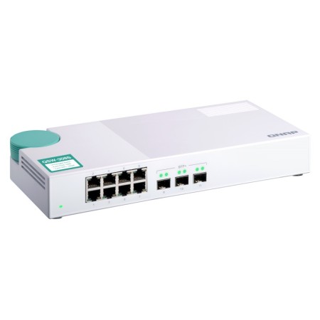 QNAP QSW-308S łącza sieciowe Nie zarządzany Gigabit Ethernet (10/100/1000) Biały