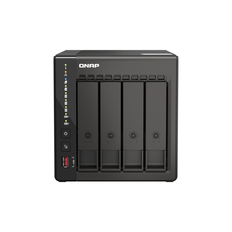 QNAP TS-453E NAS Tower Intel® Celeron® J6412 8 GB QNAP QTS Czarny