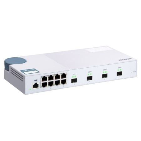 QNAP QSW-M408S łącza sieciowe Zarządzany L2 Gigabit Ethernet (10/100/1000) Biały