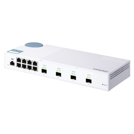 QNAP QSW-M408S łącza sieciowe Zarządzany L2 Gigabit Ethernet (10/100/1000) Biały