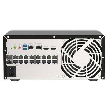 QNAP QGD-3014-16PT-8G łącza sieciowe Zarządzany Gigabit Ethernet (10/100/1000) Obsługa PoE Czarny