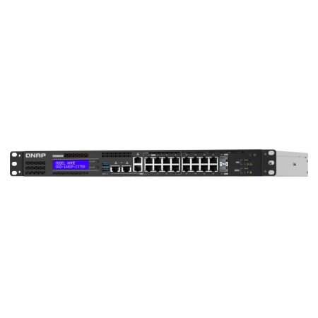 QNAP QGD-1602 Zarządzany L2 Gigabit Ethernet (10/100/1000) 1U Czarny, Szary