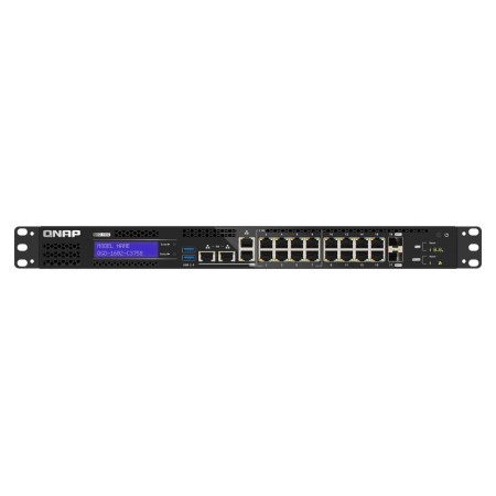 QNAP QGD-1602-C3758-16G łącza sieciowe Zarządzany L2 2.5G Ethernet (100/1000/2500) Czarny, Szary