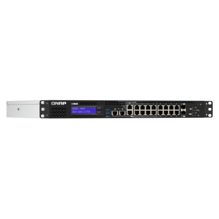 QNAP QGD-1602-C3758-16G łącza sieciowe Zarządzany L2 2.5G Ethernet (100/1000/2500) Czarny, Szary