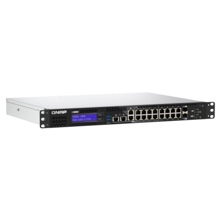 QNAP QGD-1602-C3758-16G łącza sieciowe Zarządzany L2 2.5G Ethernet (100/1000/2500) Czarny, Szary