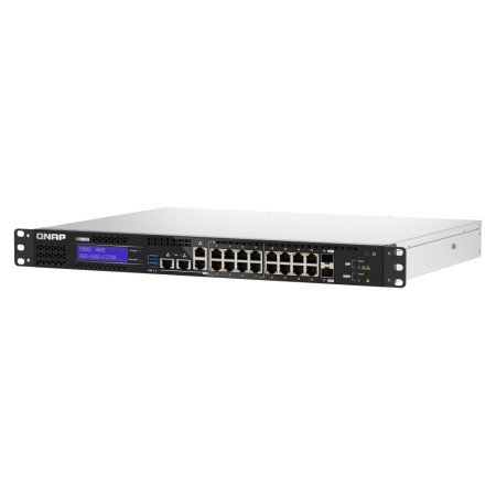 QNAP QGD-1602-C3758-16G łącza sieciowe Zarządzany L2 2.5G Ethernet (100/1000/2500) Czarny, Szary