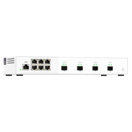 QNAP QSW-M2106-4S łącza sieciowe Zarządzany L2 2.5G Ethernet (100/1000/2500) Biały