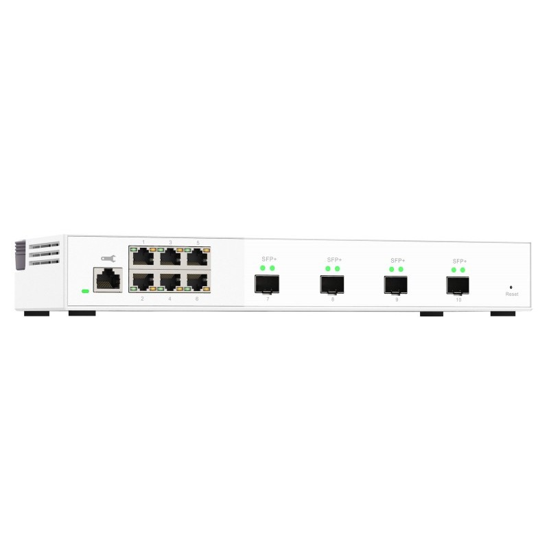 QNAP QSW-M2106-4S łącza sieciowe Zarządzany L2 2.5G Ethernet (100/1000/2500) Biały