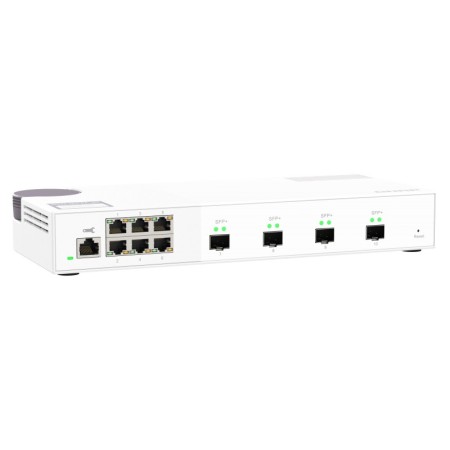 QNAP QSW-M2106-4S łącza sieciowe Zarządzany L2 2.5G Ethernet (100/1000/2500) Biały