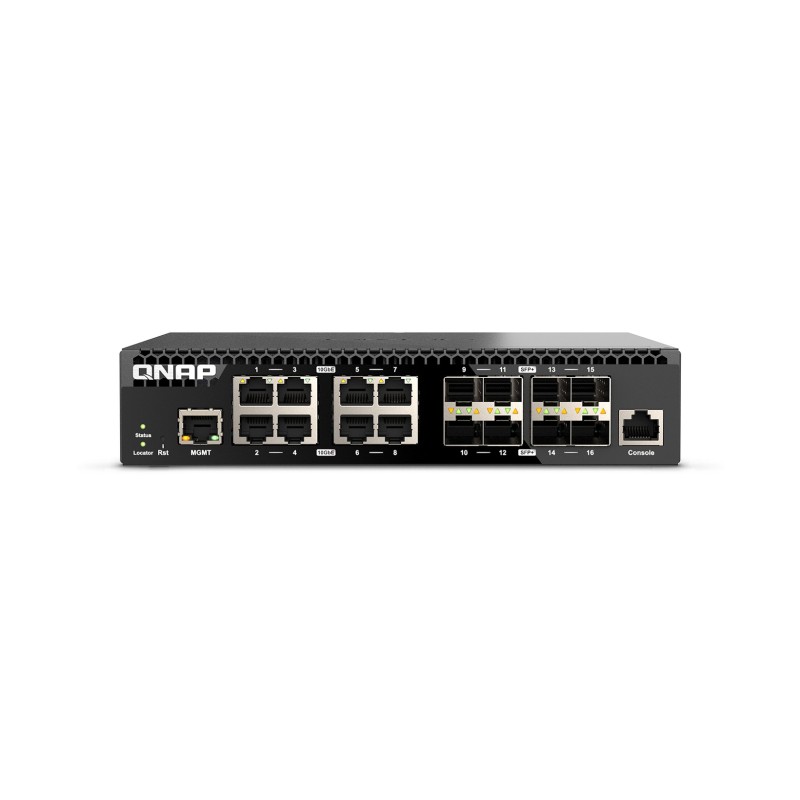 QNAP QSW-M3216R-8S8T łącza sieciowe Zarządzany L2/L3 10G Ethernet (100/1000/10000) 1U Czarny