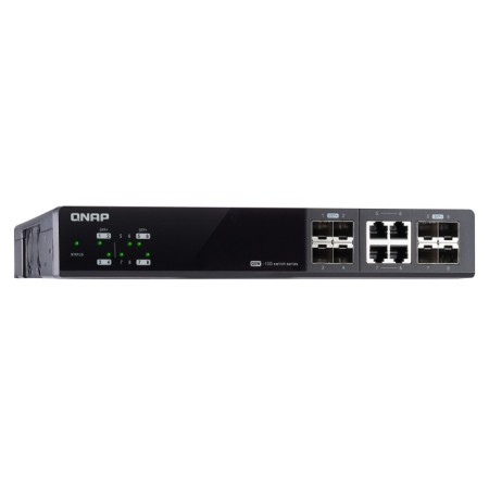 QNAP QSW-M804-4C łącza sieciowe Zarządzany 10G Ethernet (100/1000/10000) Czarny