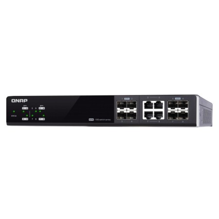 QNAP QSW-M804-4C łącza sieciowe Zarządzany 10G Ethernet (100/1000/10000) Czarny