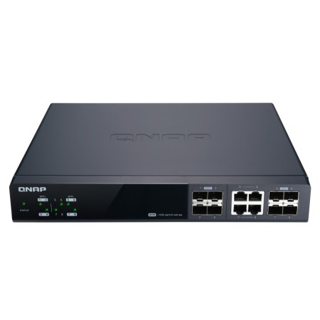 QNAP QSW-M804-4C łącza sieciowe Zarządzany 10G Ethernet (100/1000/10000) Czarny