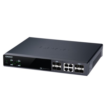 QNAP QSW-M804-4C łącza sieciowe Zarządzany 10G Ethernet (100/1000/10000) Czarny