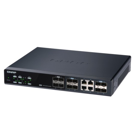 QNAP QSW-M1204-4C łącza sieciowe Zarządzany 10G Ethernet (100/1000/10000) Czarny