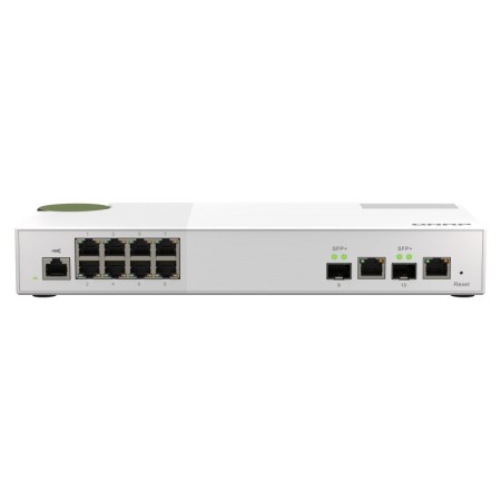 QNAP QSW-M2108-2C łącza sieciowe Zarządzany L2 2.5G Ethernet (100/1000/2500) Szary, Biały