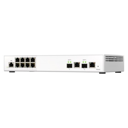 QNAP QSW-M2108-2C łącza sieciowe Zarządzany L2 2.5G Ethernet (100/1000/2500) Szary, Biały